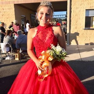 Red Morilee Ball Gown